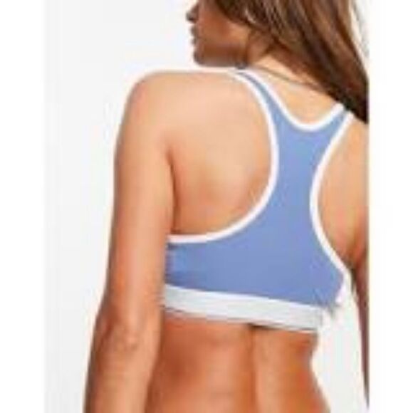 Pepe Jeans bobbie crop top bralette in dazed blue Size M in Blue NWT and in pack - Picture 2 of 7